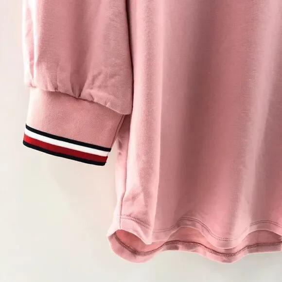 Tommy Hilfiger Striped‎ Long-Sleeve Top Bridal Rose L - Picture 5 of 5